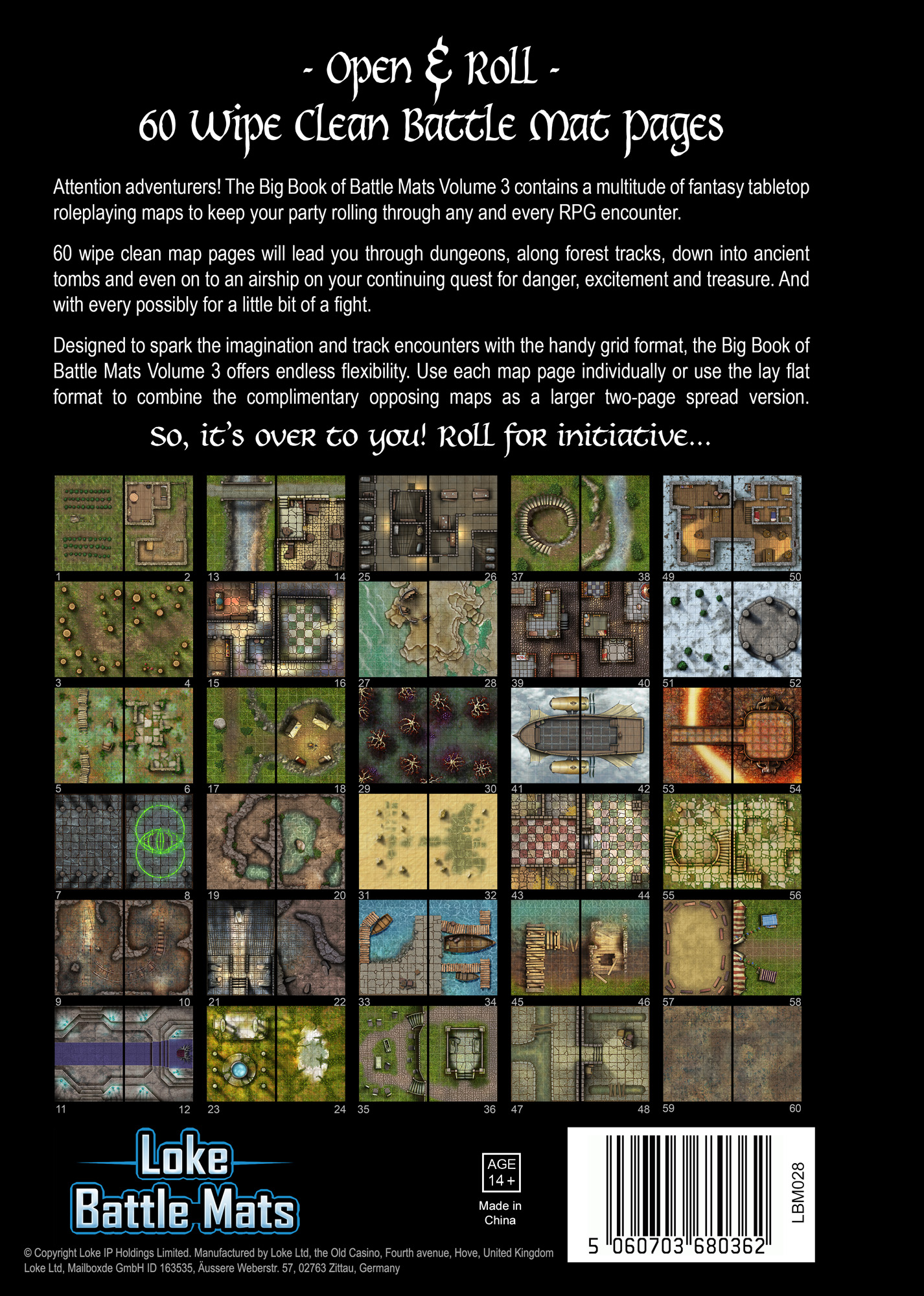 thumbnail secondaire #3 pour Livre plateau de jeu : Big Book of Battle Mats VOL. 3 (A4)