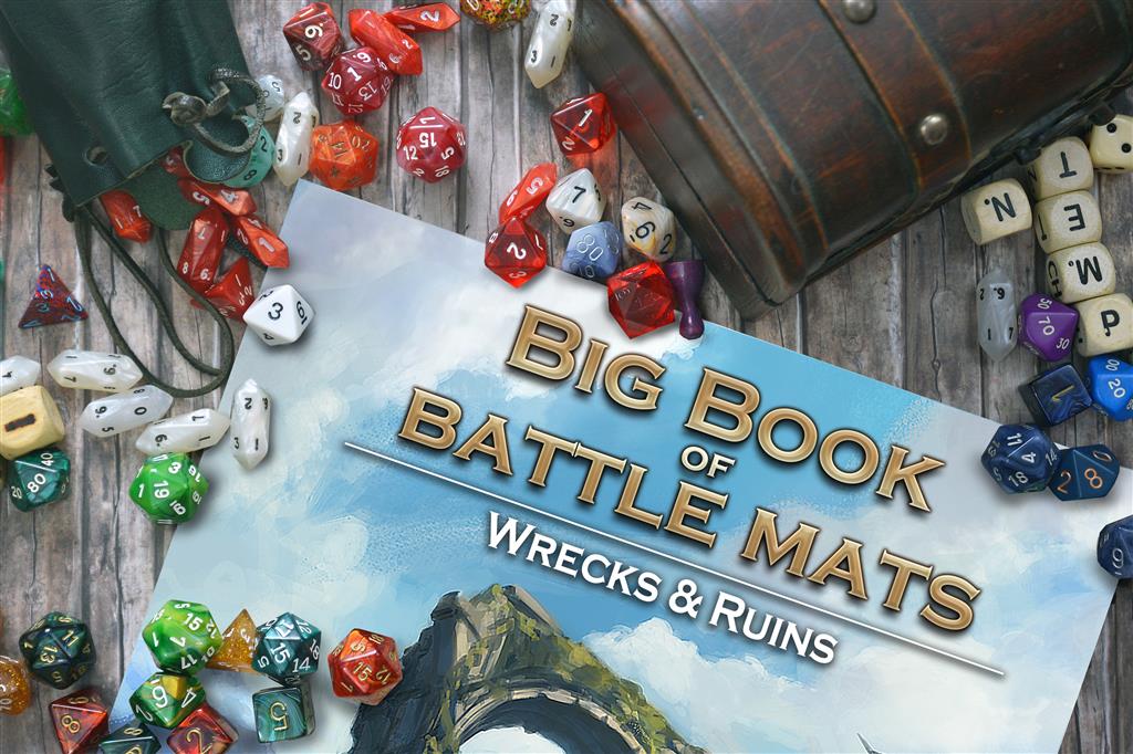 thumbnail secondaire #6 pour Livre plateau de jeu : Big Book of Battle Mats wilds, wrecks & ruins