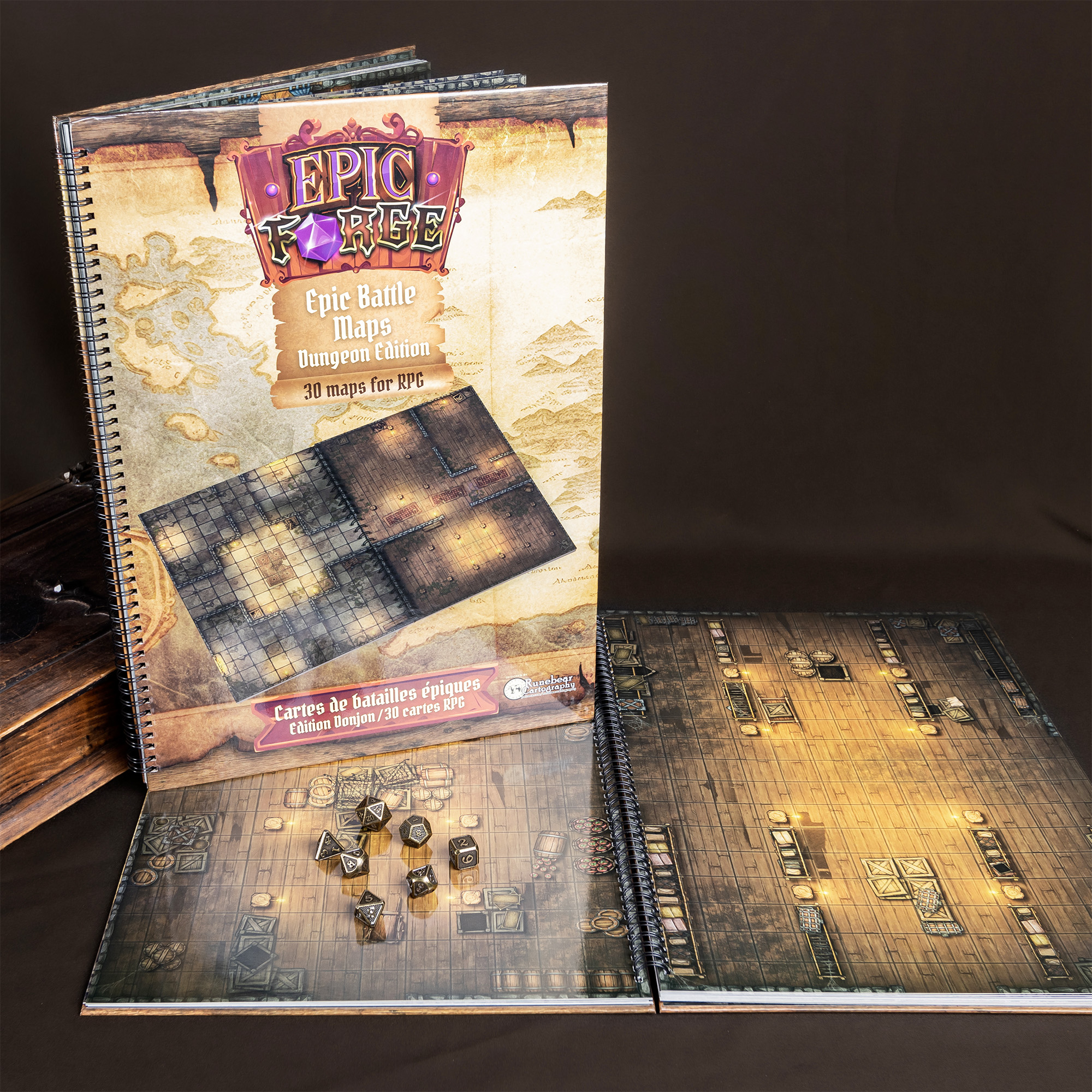 thumbnail secondaire #5 pour Livre Plateau de Jeu : Donjons (305x420 mm) Taille XL - Couverture rigide