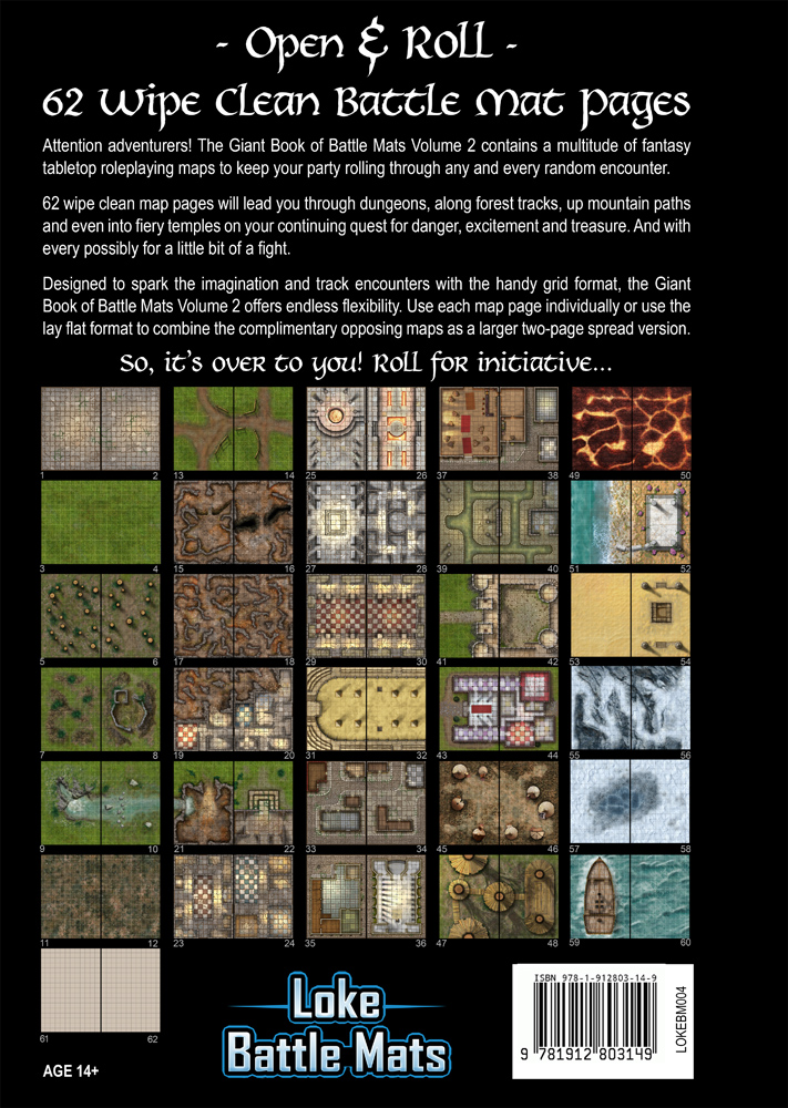 thumbnail secondaire #3 pour Livre plateau de jeu : Giant Book of Battle Mats VOL. 2 (A3)