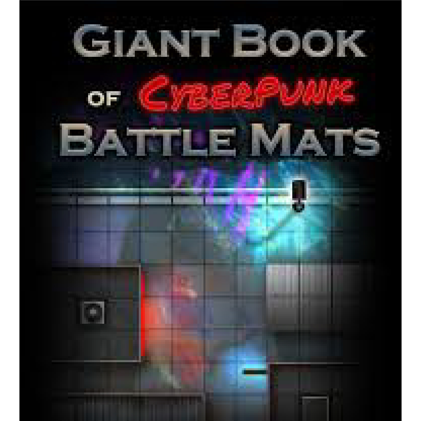 image principale pour Livre plateau de jeu : Giant Book of CyberPunk Battle Mats (A3)