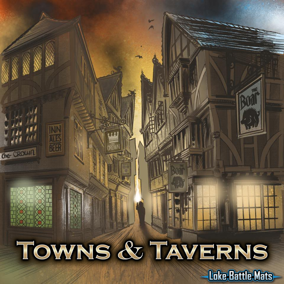 thumbnail secondaire #3 pour Livre plateau de jeu : Pack de 2 livres Towns & Taverns (60x60cm) LBM016