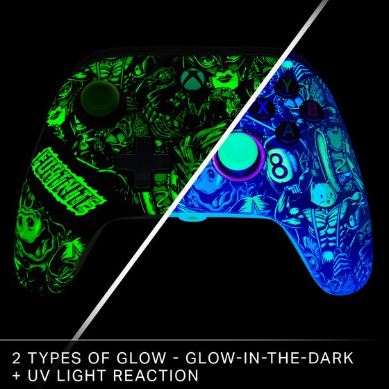 thumbnail secondaire #3 pour Manette Filaire Advantage Xbox Series X|S - Fortnite Glow