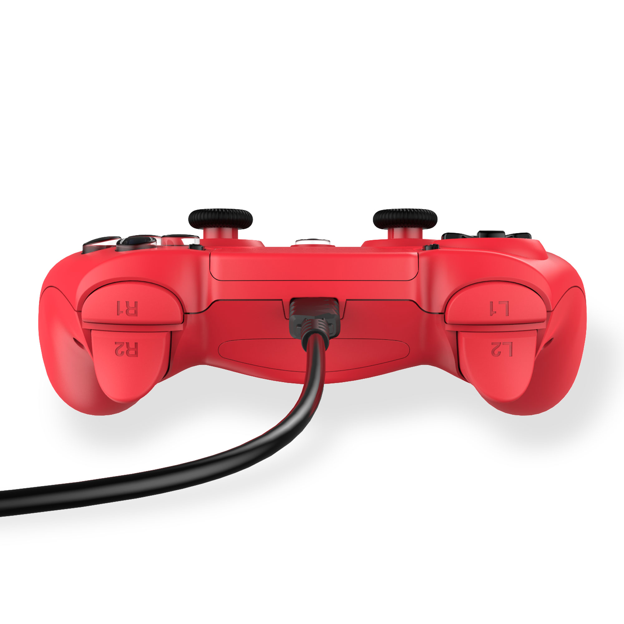 thumbnail secondaire #5 pour Manette Filaire Rouge pour PS4 avec Câble 3M avec prise Jack