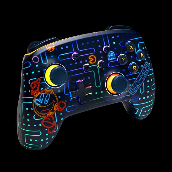 thumbnail secondaire #3 pour Manette sans fil Améliorée Switch- PAC-MAN Neon Arcade