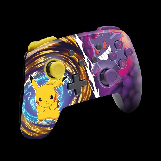 thumbnail secondaire #3 pour Manette sans fil Améliorée Switch- Pikachu vs. Gengar