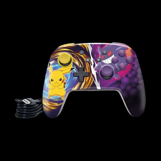 thumbnail secondaire #5 pour Manette sans fil Améliorée Switch- Pikachu vs. Gengar