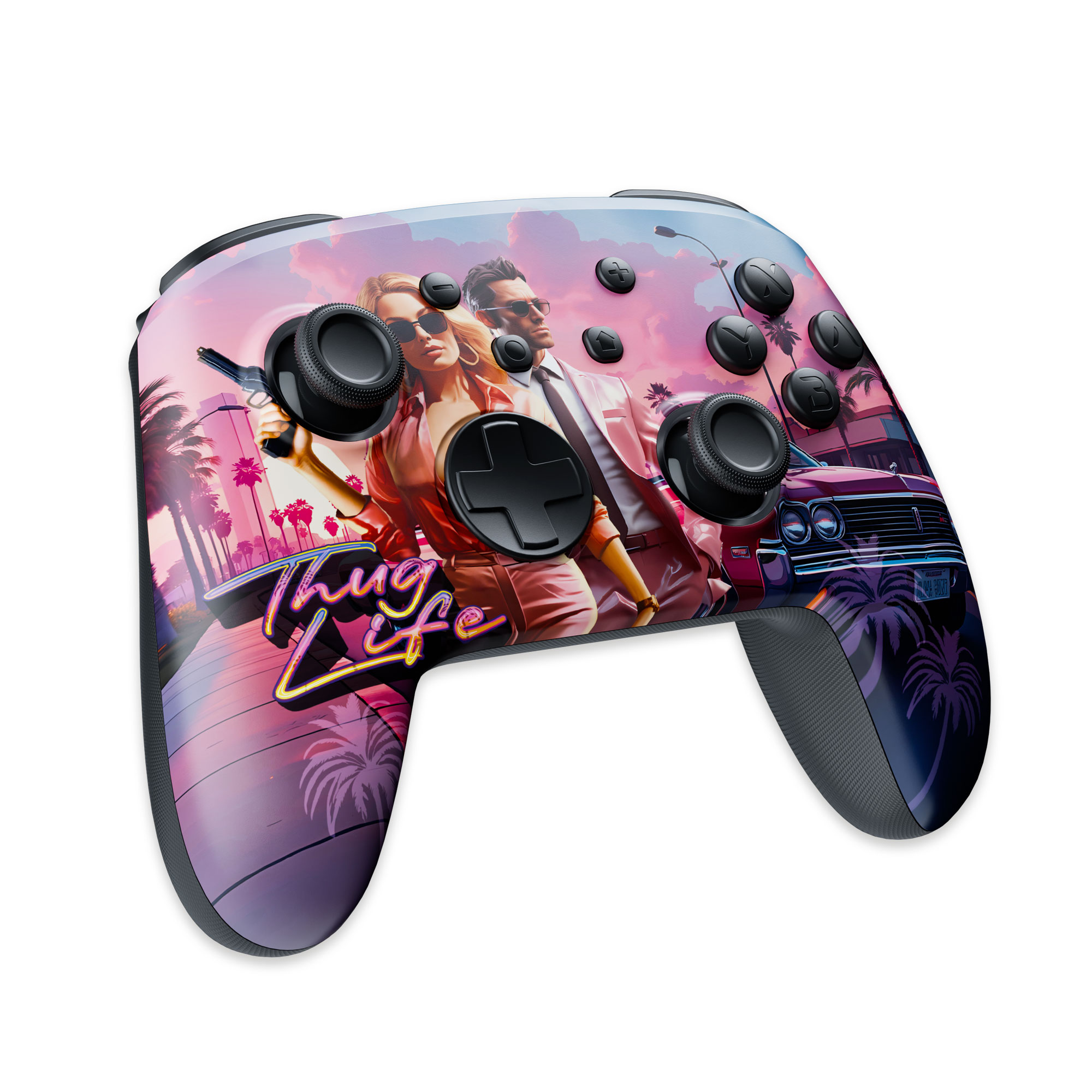 thumbnail secondaire #5 pour Manette Switch/PC Sans-fil RGB - Thug Life