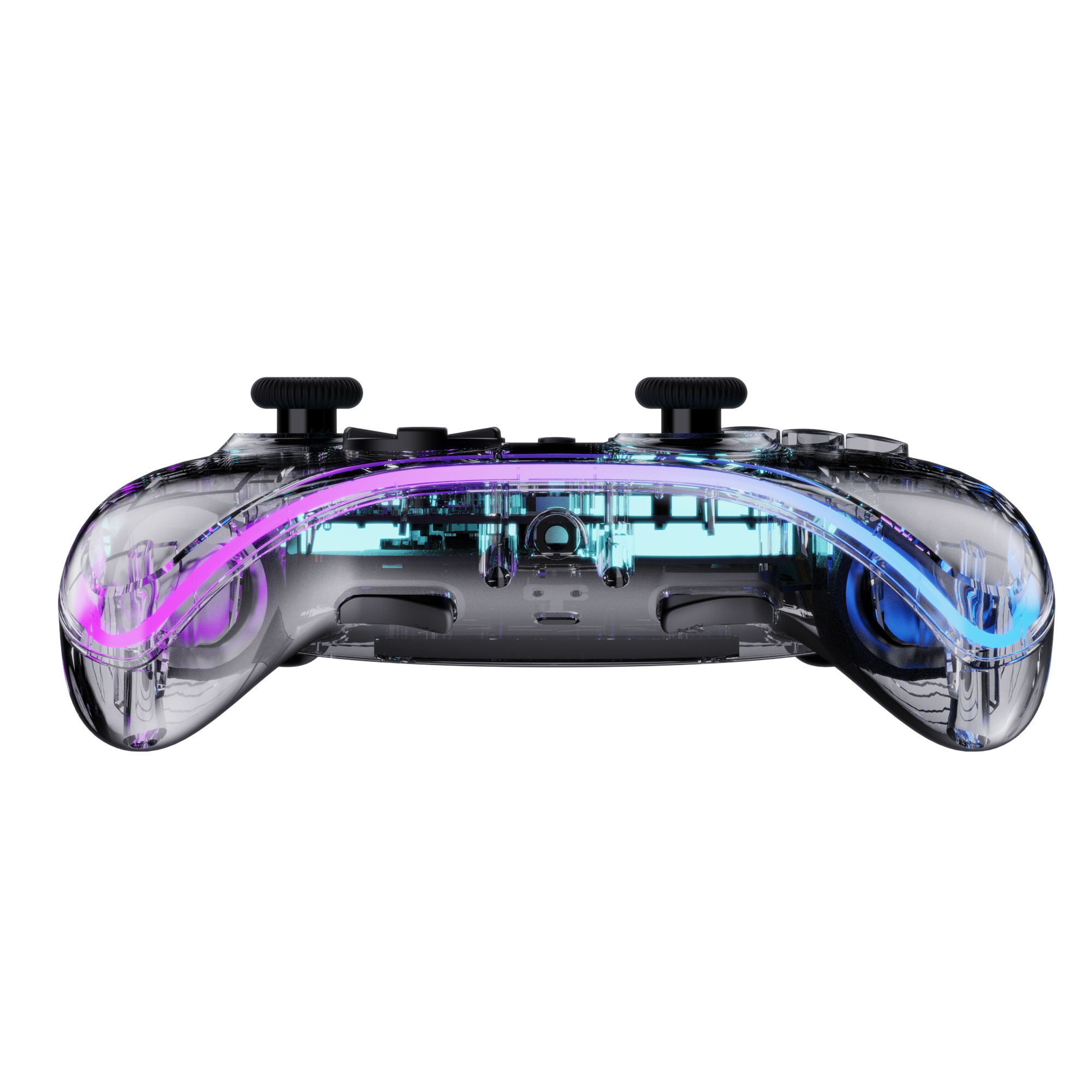 thumbnail secondaire #5 pour Manette Switch/PC Sans Fil Polychroma SW - Câble 1M - Transparente à LED