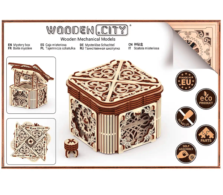 thumbnail secondaire #4 pour Mecanisme 3D bois - Boîte mystère (176 pcs)