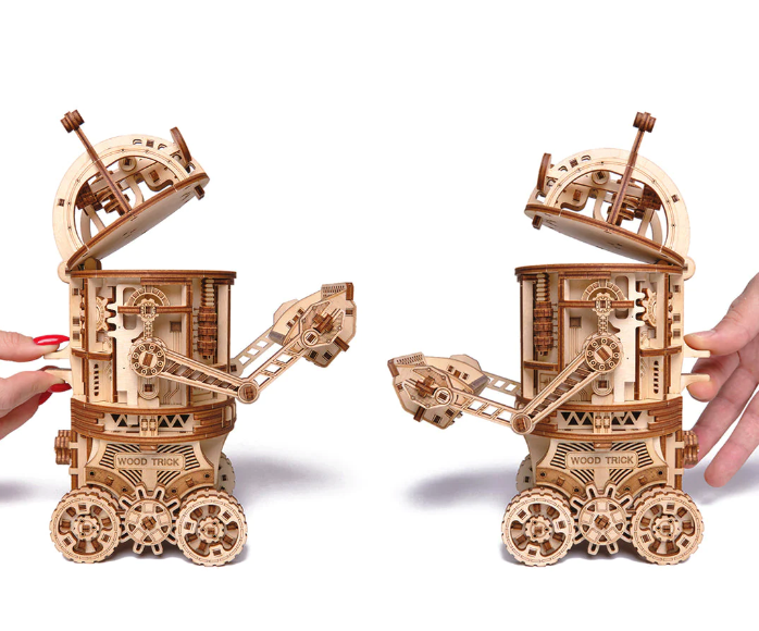thumbnail secondaire #6 pour Mécanisme 3D en bois - Robot spatial (mécanique) - 358 pcs