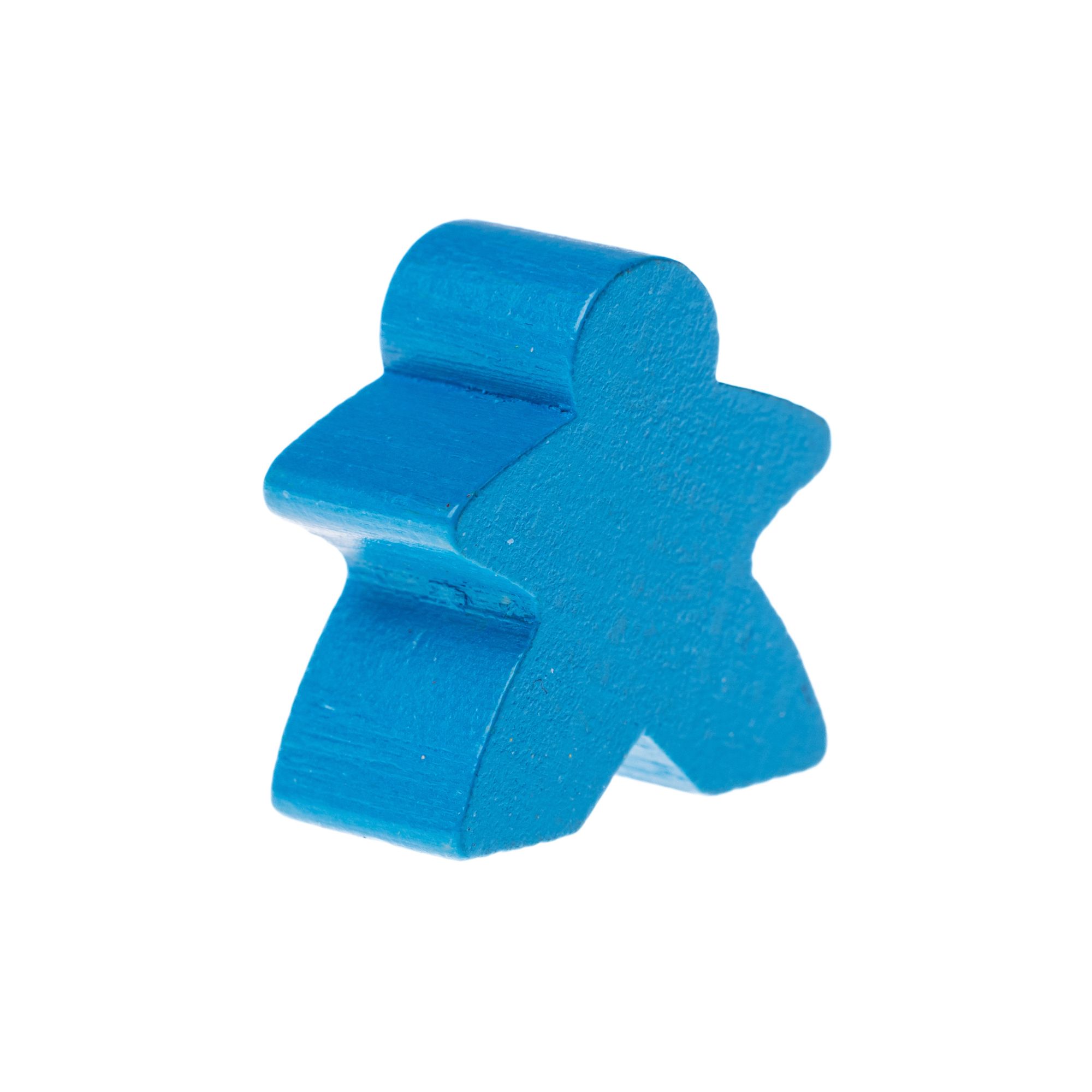 thumbnail secondaire #2 pour Meeple en bois- 17mm- Bleu