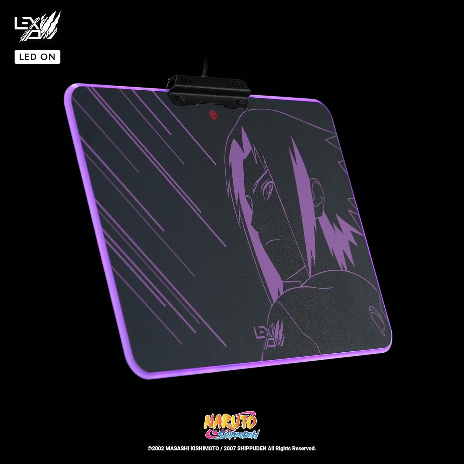 thumbnail secondaire #3 pour Naruto Shippuden - Tapis de souris avec LED - Sasuke Revenge