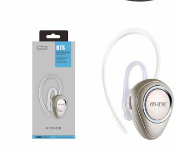 image principale pour Oreillette bluetooth dorée K3528