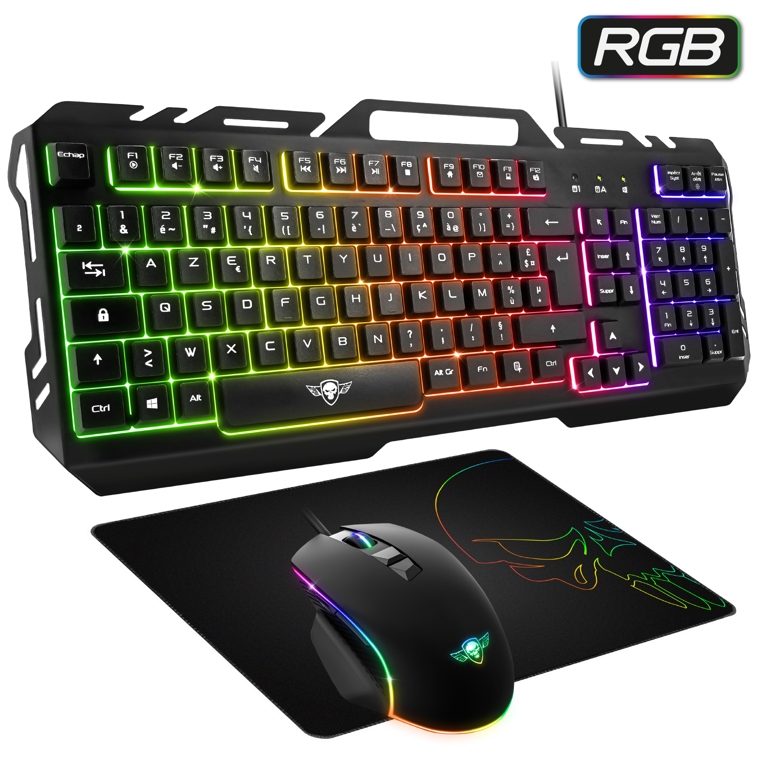 image principale pour Pack Clavier Pro MK5 + Souris + tapis (Design RGB)