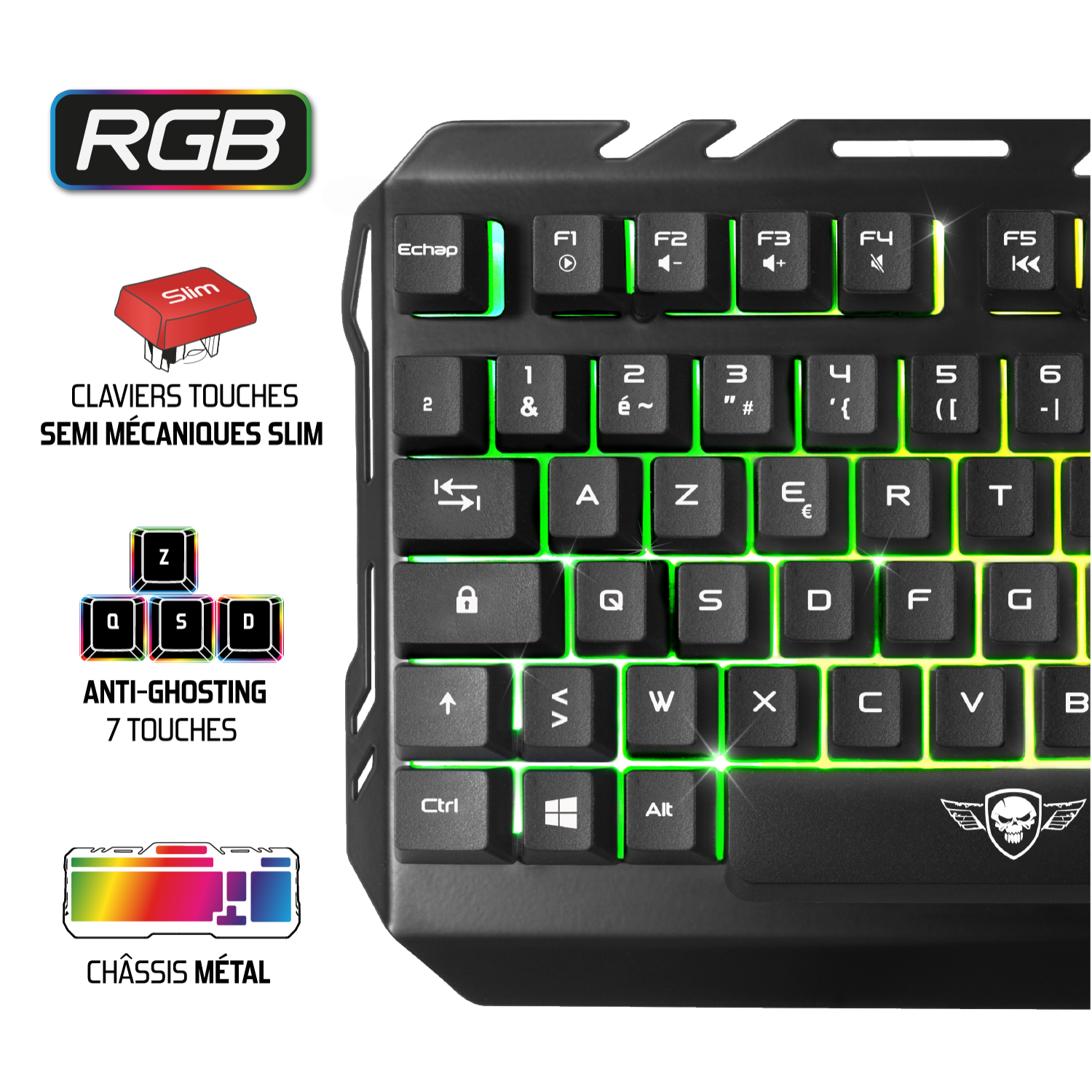 thumbnail secondaire #3 pour Pack Clavier Pro MK5 + Souris + tapis (Design RGB)
