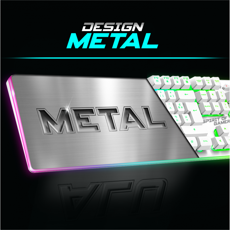 thumbnail secondaire #4 pour Pack Gamer ULTIMATE 600 Sans Fil Blanc - Clavier / Souris