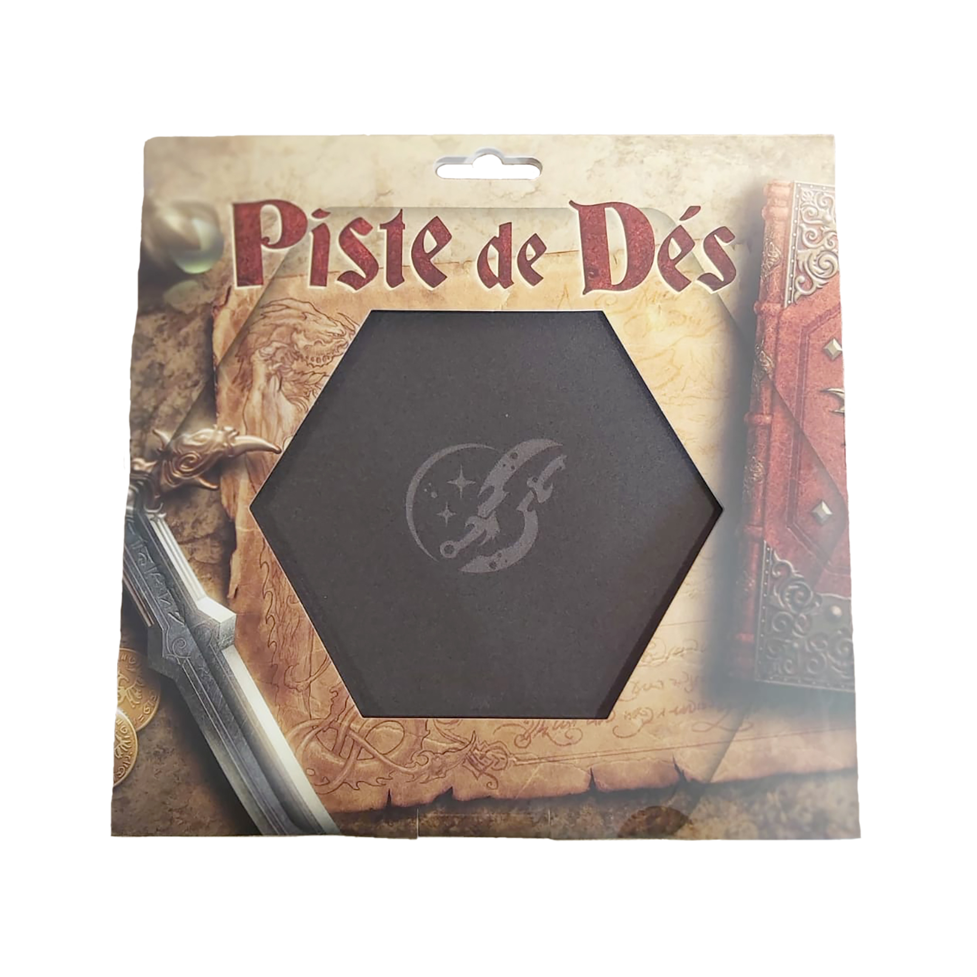 thumbnail secondaire #3 pour Piste de Dés - Dagues Furtives - Cuir et Velours - Gris