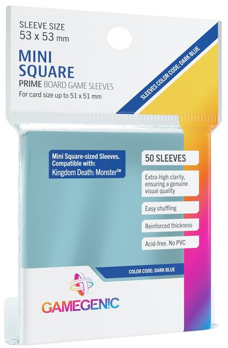 image principale pour Protège-cartes souples GameGenic - 53 X 53 mm - Mini Square-Sized - Clear x 50 - Iki No Koi