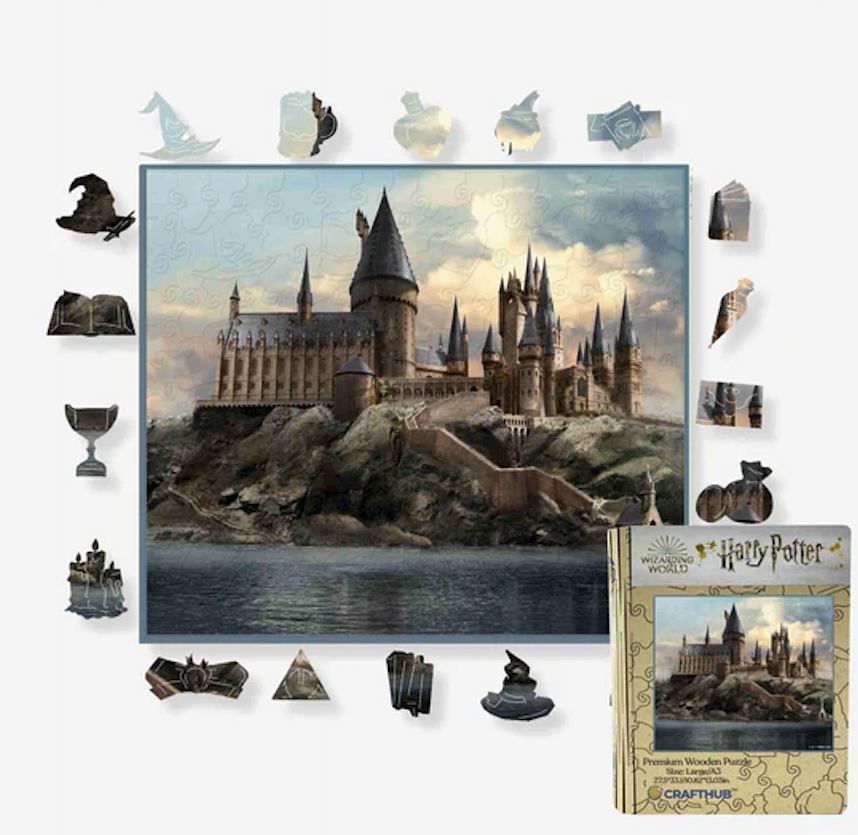 thumbnail secondaire #2 pour Puzzle en bois - Harry Potter – Château magique de Poudlard 100/110 pcs