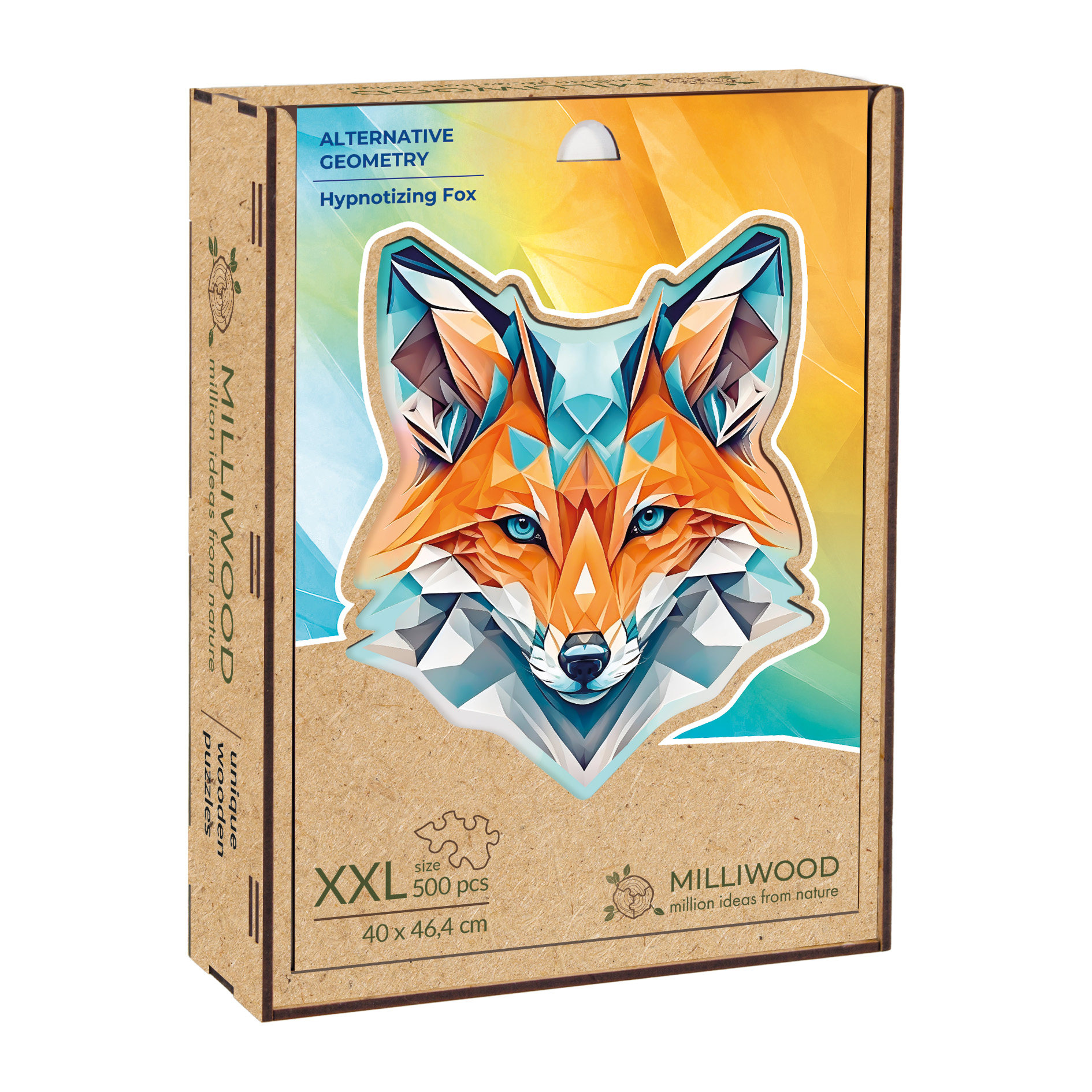 thumbnail secondaire #3 pour Puzzle en bois – Renard – 500 pcs (25 pcs uniques)