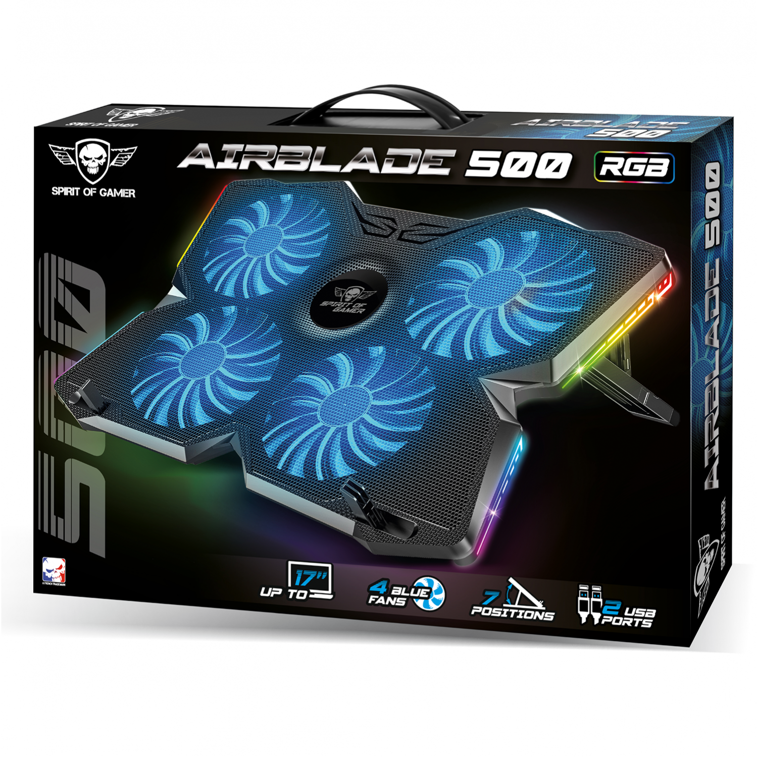 thumbnail secondaire #3 pour Refroidisseur AirBlade RGB (PC PORTABLE 17'')