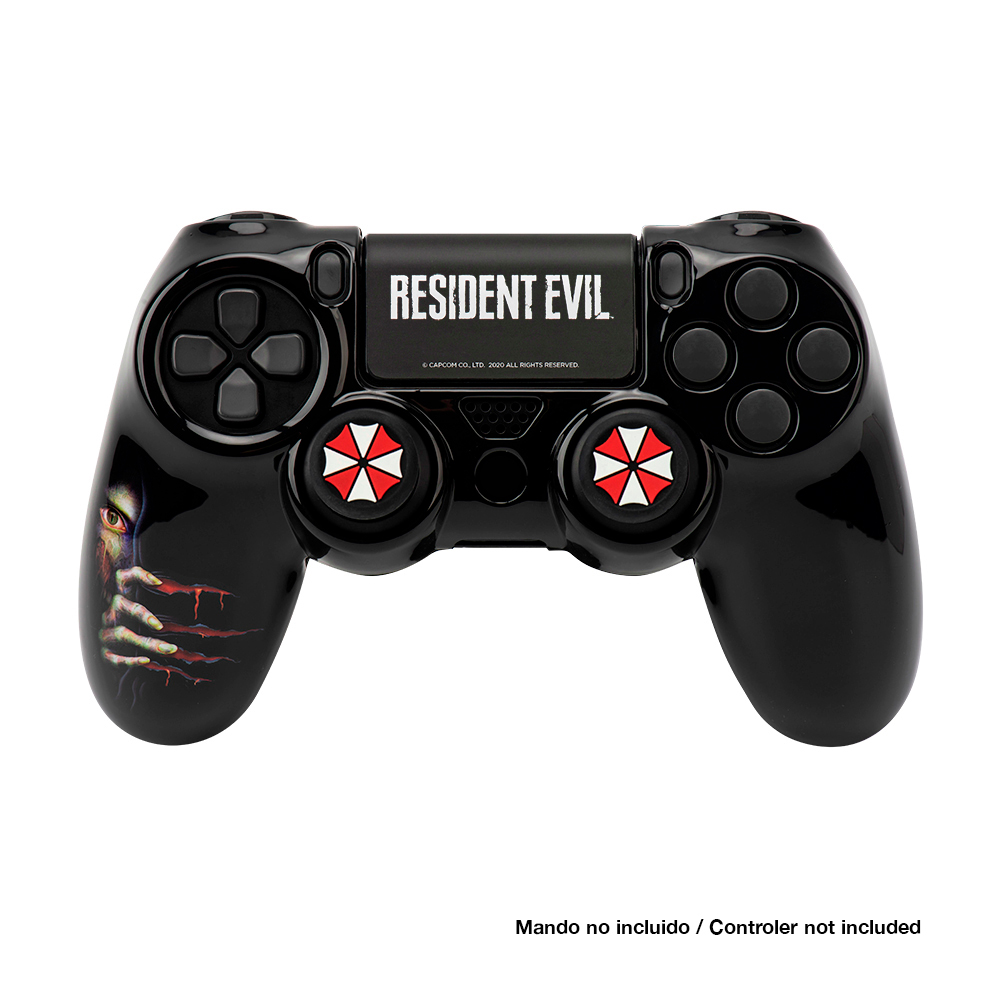 image principale pour Resident Evil - Coque  + Grips pour Manette PS4 - Umbrella