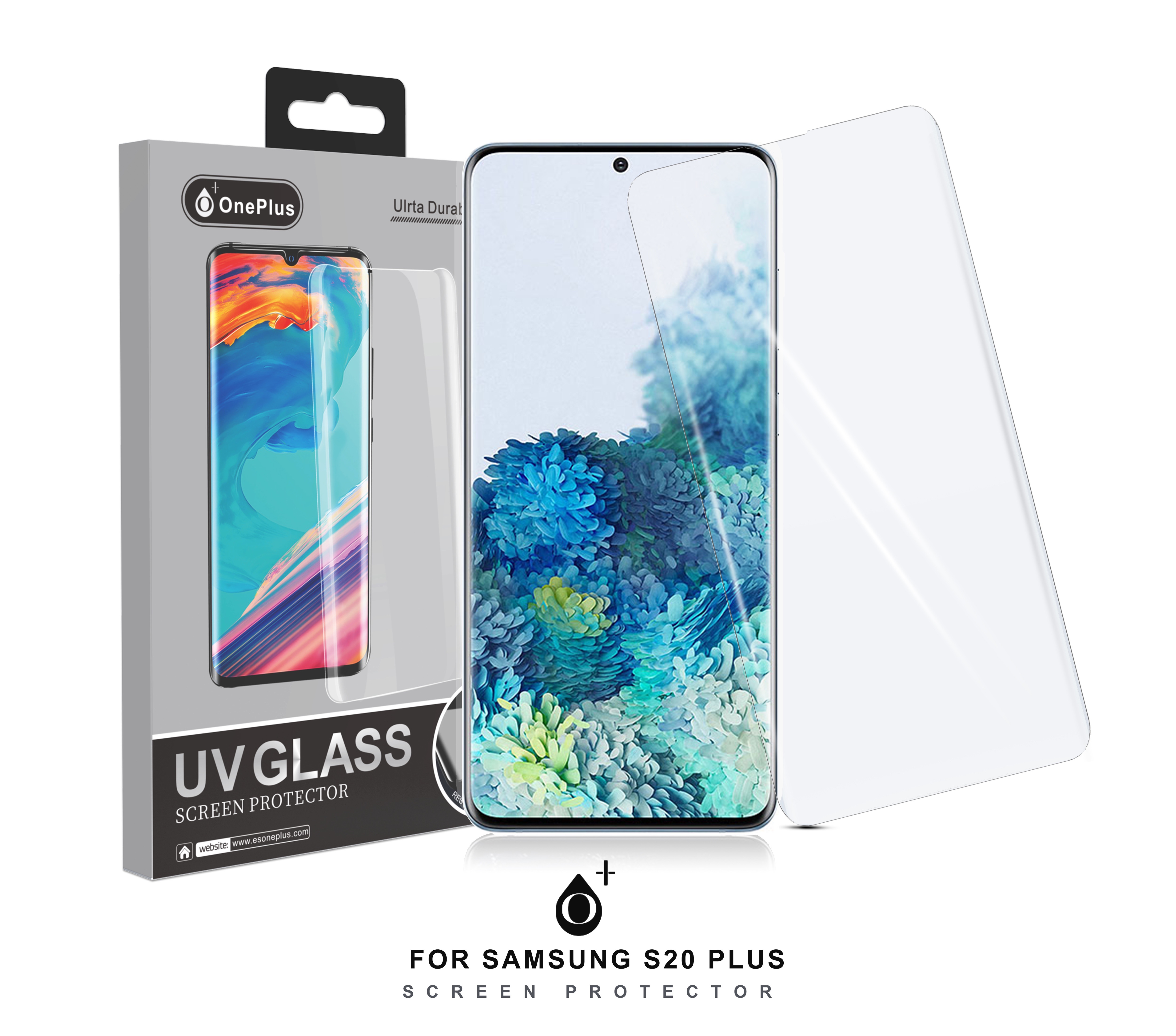 image principale pour Samsung - Verre trempé pour S20 Plus