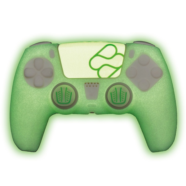 image principale pour Silicone Skin + Grips Brillent dans le noir pour manette PS5