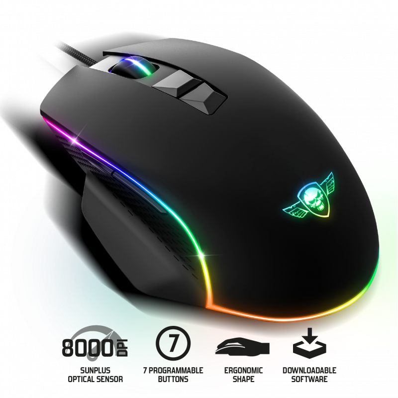 thumbnail secondaire #3 pour Souris filaire PRO-M1 8000 DPI