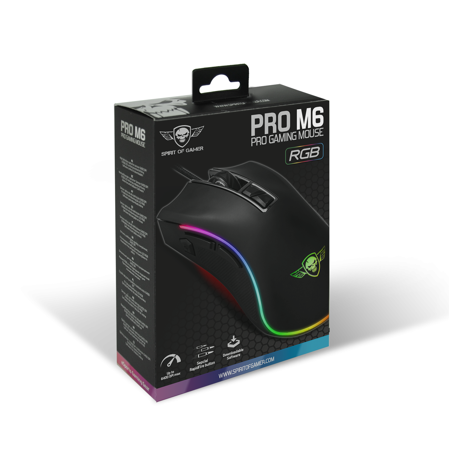 Souris spirit of gamer Pro-M6 RGB – Drache Shop