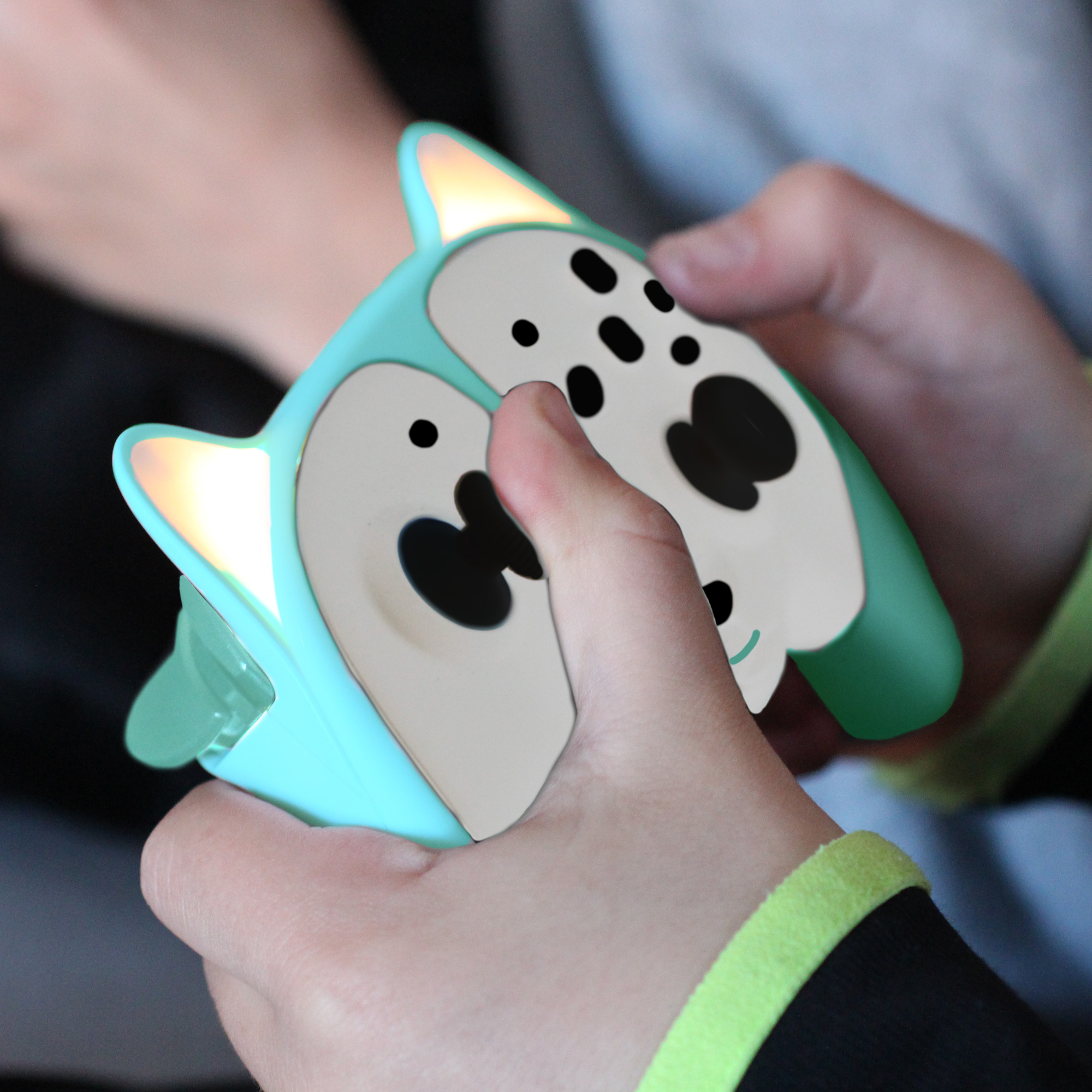 thumbnail secondaire #5 pour Switch - Manette Animal Sans Fil Pandy taille enfant  avec palettes et LED - Verte