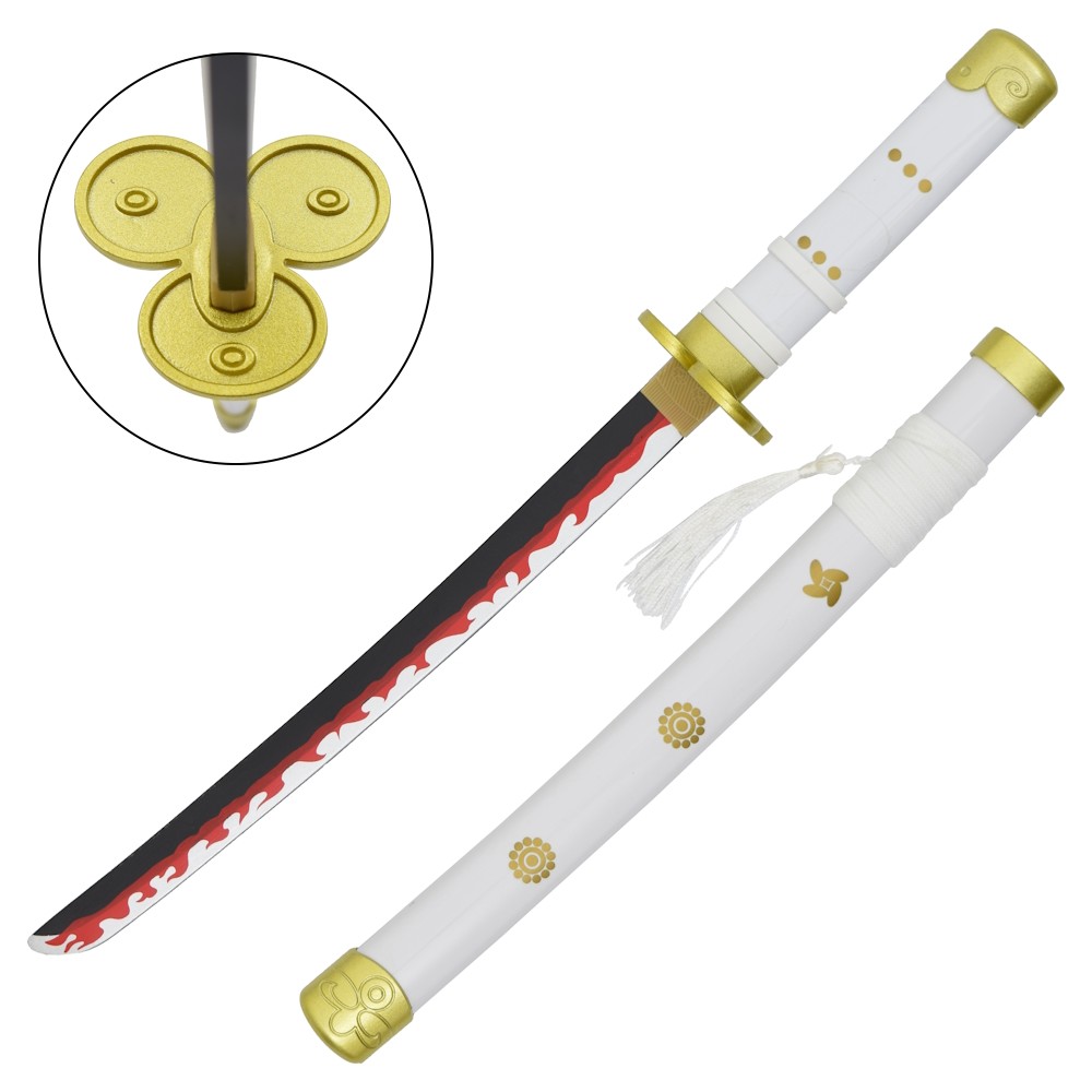 thumbnail secondaire #2 pour Tanto mini Katana en bambou - Inspiré du Katana de Zoro Enma + support en plastique