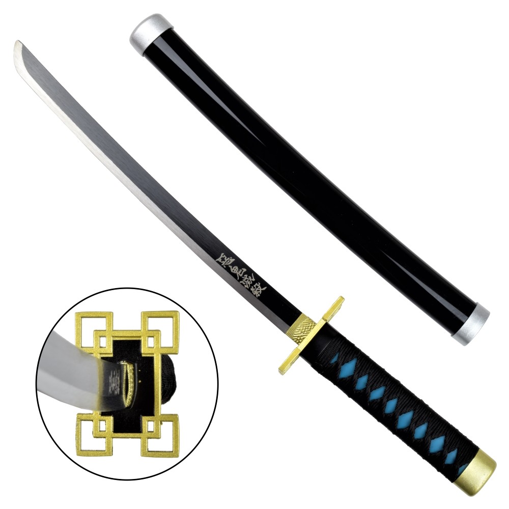 image principale pour Tanto mini Katana - Inspiré du Katana de Muichiro Tokito (Demon Slayer) + Support en plastique