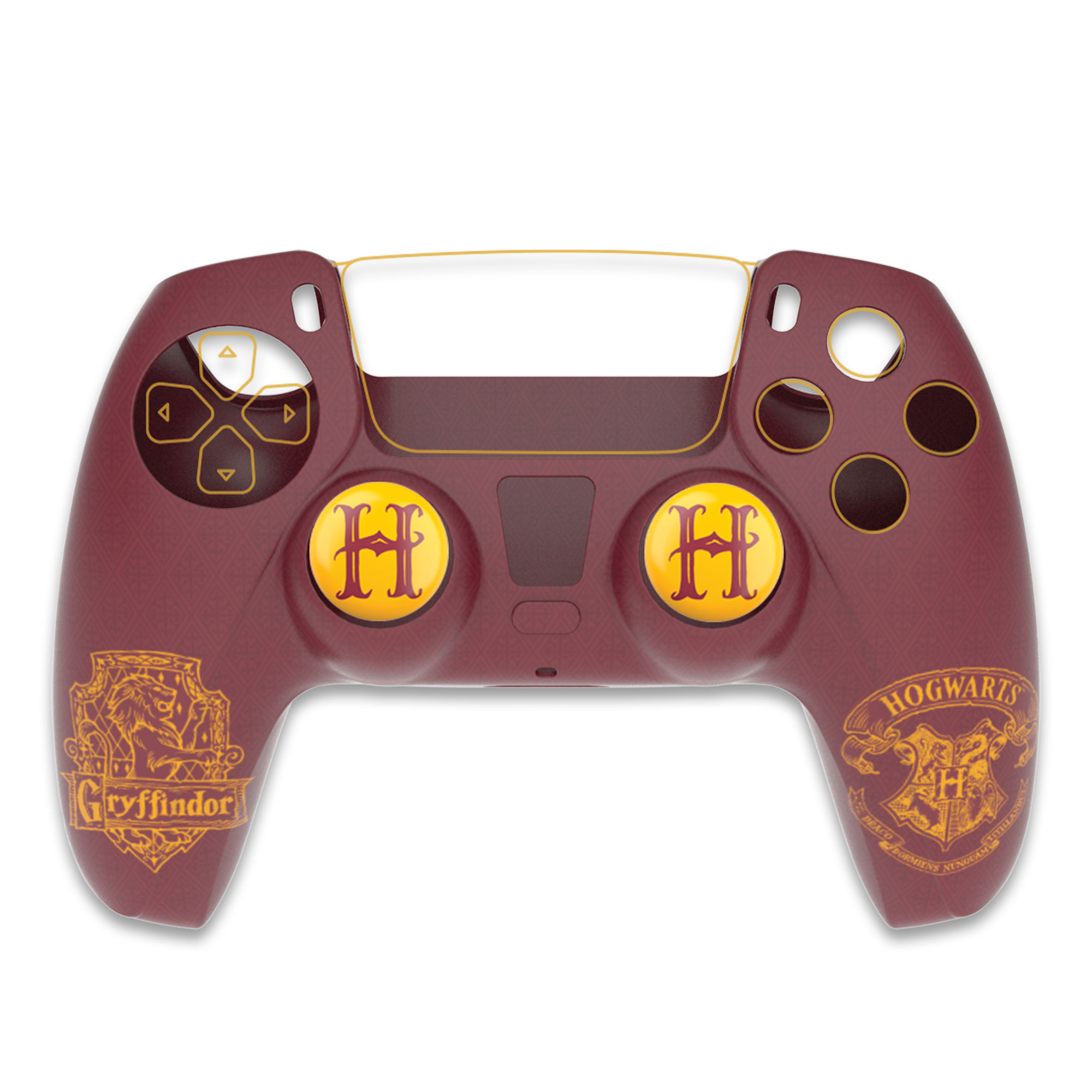 image principale pour Harry Potter-Coque Silicone + grips pour Manette PS5 - Gryffondor - Rouge 