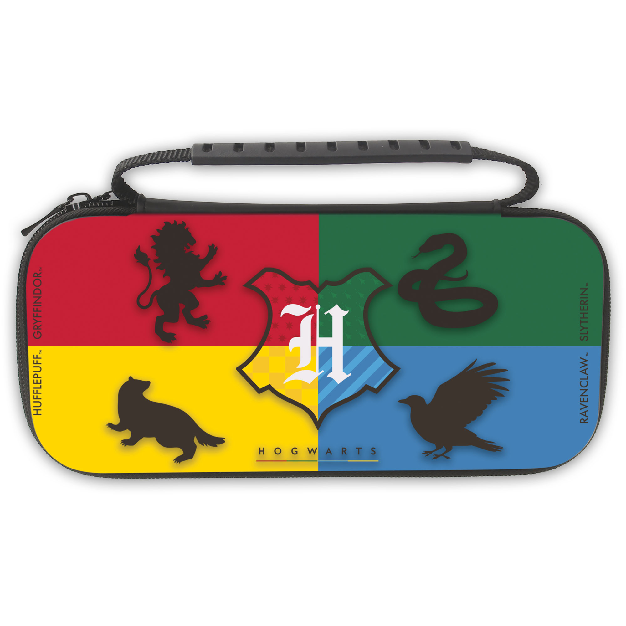 image principale pour Harry Potter - Sacoche XL pour Switch et Switch Oled - Multicolore - 4 Maisons 