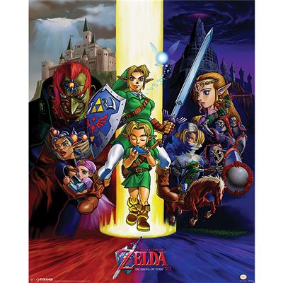 image principale pour The Legend of Zelda - Poster 40 x 50 - Ocarina of time
