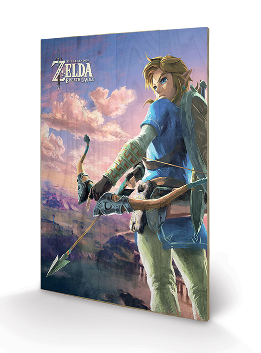 image principale pour Zelda- Tableaux en bois- Hyrule Scene Landscape- (40x59)