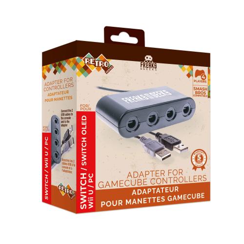 image Adaptateur 4 Manettes Game Cube sur SWITCH et Wii U