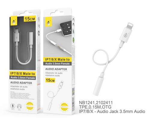 image Adaptateur Jack Lightning Iphone pour Casque - 3,5mm