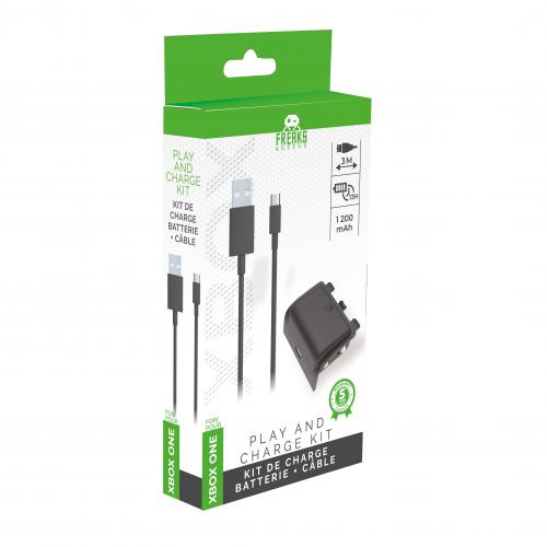 image Batterie + Cable de recharge Pour XBOX ONE Play And Charge câble de 3 mètres