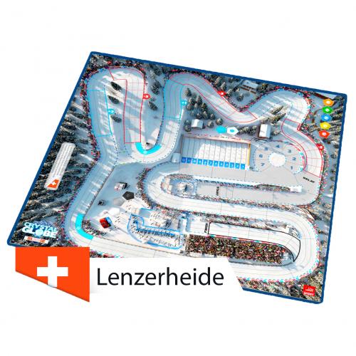 BIATHLON CRYSTAL GLOBE Double-pistes 3D Lenzerheide CH
