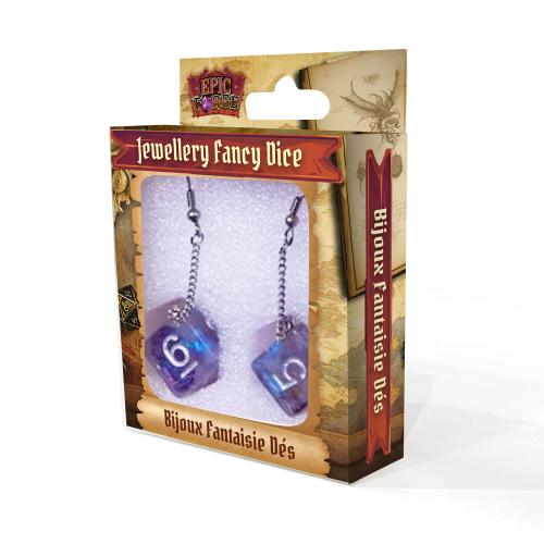 Bijoux - Boucles oreilles Galaxy D6 - Violette