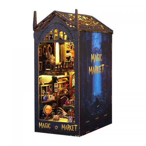 Book Nook - Magic Market (18,3 x 11 x 27 cm) avec mouvement et musique