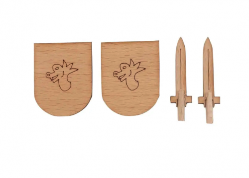 image principale pour Boucliers et épées en bois 