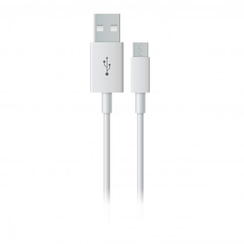 image Câble de charge data Micro USB universel 2m blanc