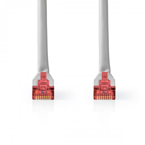image principale pour Câble Ethernet RJ45 Mâle-Mâle 2 Mètres- Gris (Sans Emballage)