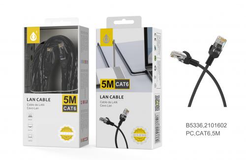 image Câble Réseau LAN - 5M - B5336 - Noir