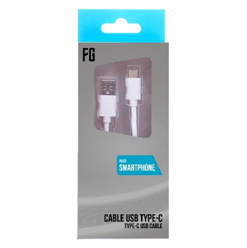 image principale pour Câble Type C 1 mètre (blanc)