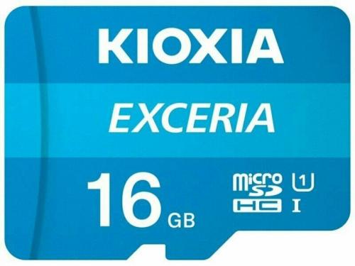 image Carte Micro SD - 16 Gb SDHC Classe 10 UHS-1 Kioxia-  avec adaptateur